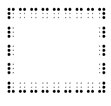 square. raised dots in the shape of a square