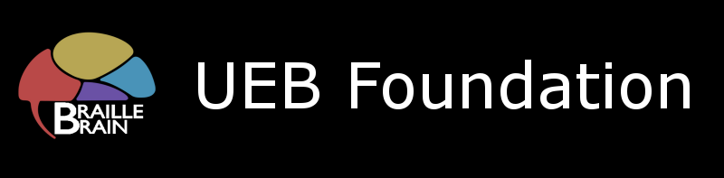 Braille Brain Logo and UEB Foundation