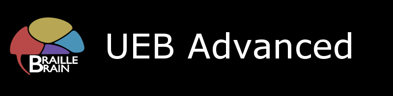 Braille Brain Logo and UEB Advanced