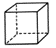 An outline of a cube.