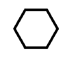 image of a horizontal hexagon